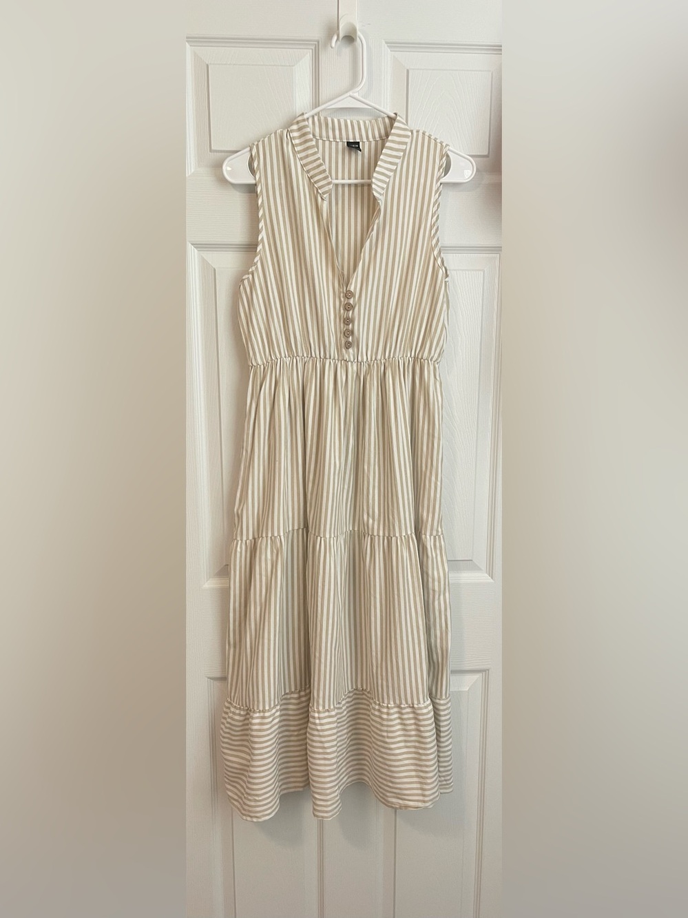 Women’s Neutral Striped Dress